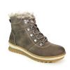 Lunar Shoes Felix Faux Leather Ankle Boot in Taupe