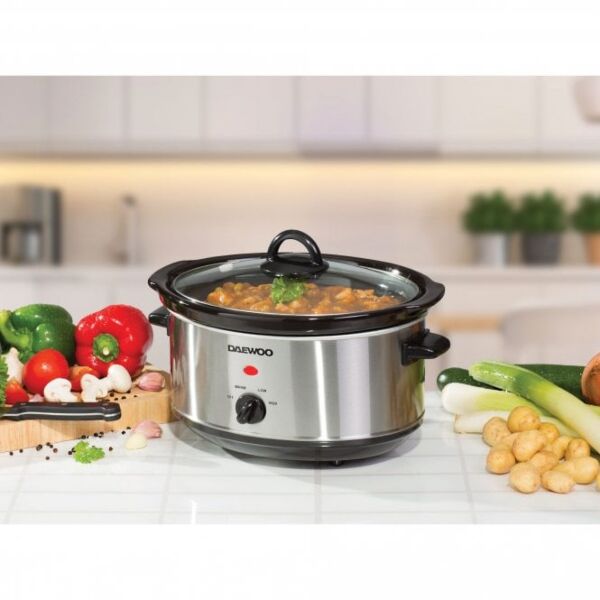 Daewoo 3.5L Energy Saving Slow Cooker SDA1364GE from Sheffield department  store, Atkinsons.