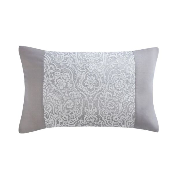 Julian Charles Windsor Silver Boudoir Cushion (30cm x 50cm) from ...
