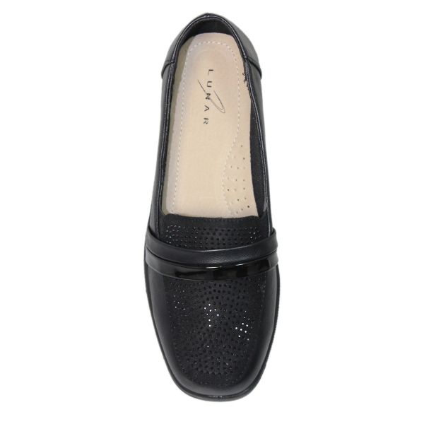 Lunar Shoes Esther Wedge Shoe in Black