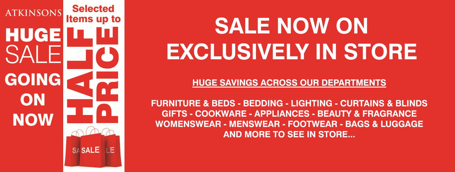 HUGE Sale Going On Now Atkinsons Sheffield