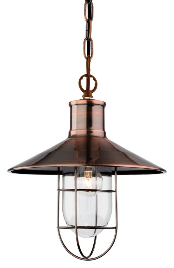 Firstlight Crescent Pendant in Antique Copper