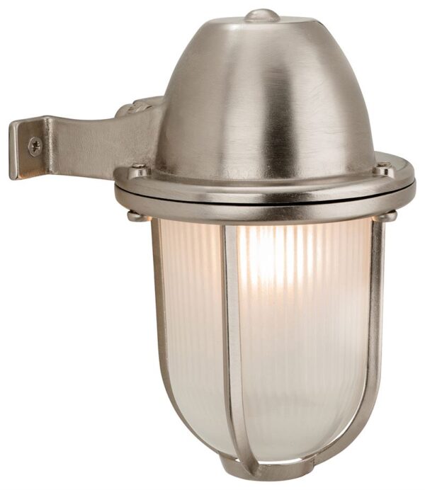 Firstlight Nautic Wall Light in Nickel with Frosted Glass