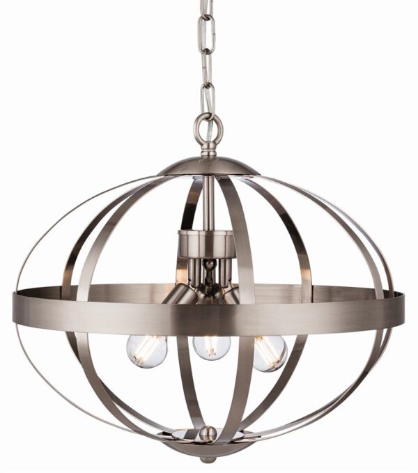 Firstlight Healey Pendant in Brushed Steel