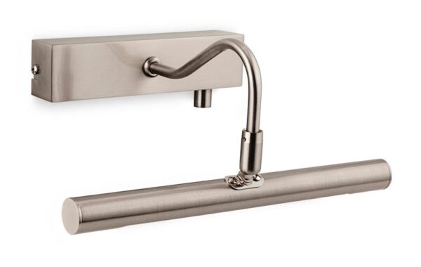 Firstlight LED Picture Light with Dimmer Switch - 4w in Brushed Steel
