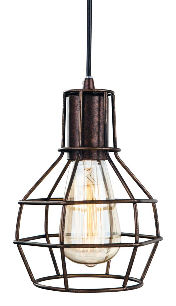 Firstlight Clipper Pendant in Rustic Brown