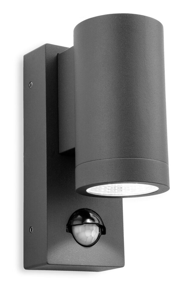 Firstlight Shelby LED Single Wall with PIR in Graphite