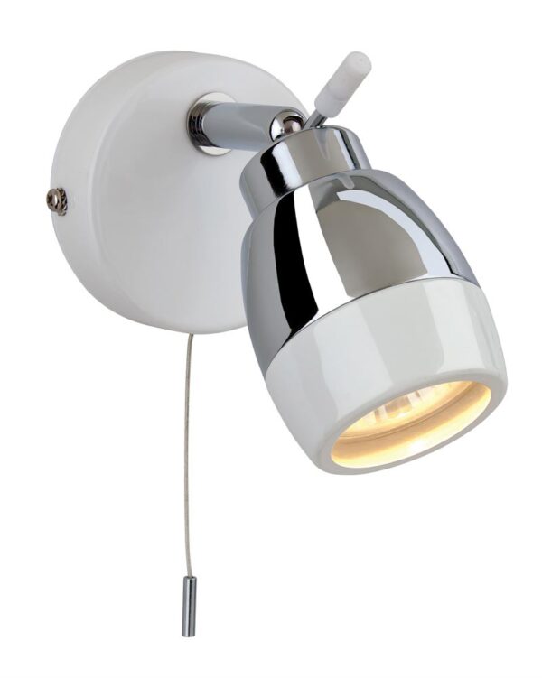 Firstlight Marine Single Spot in White with Chrome