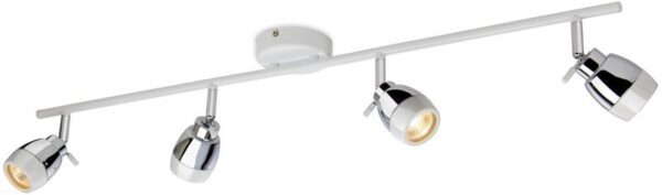 Firstlight Marine 4 Light Bar in White with Chrome
