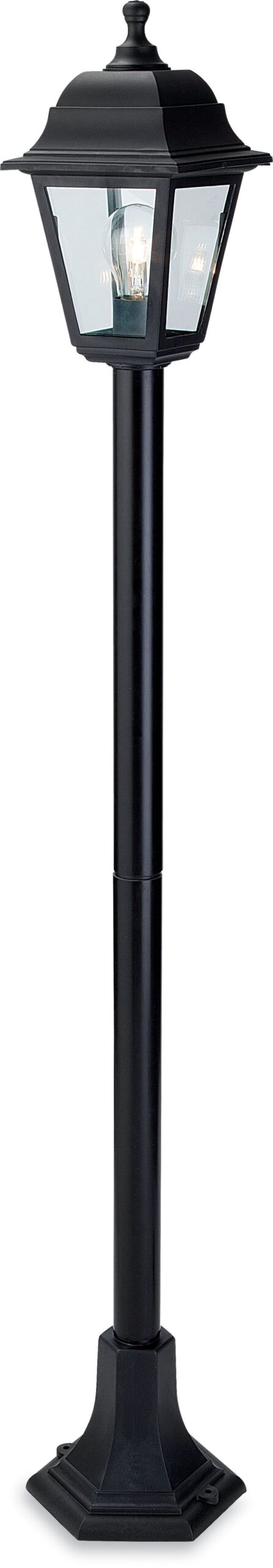 Firstlight Oslo Resin Lantern - Post in Black
