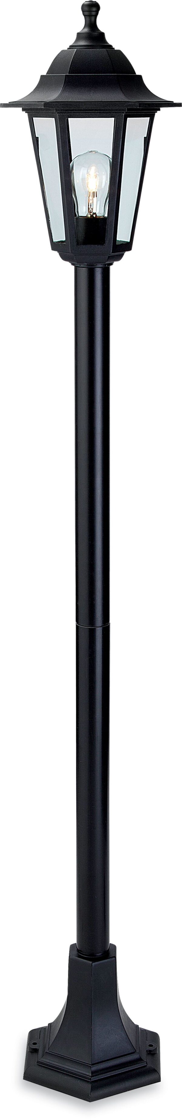 Firstlight Malmo Resin Lantern - Post in Black