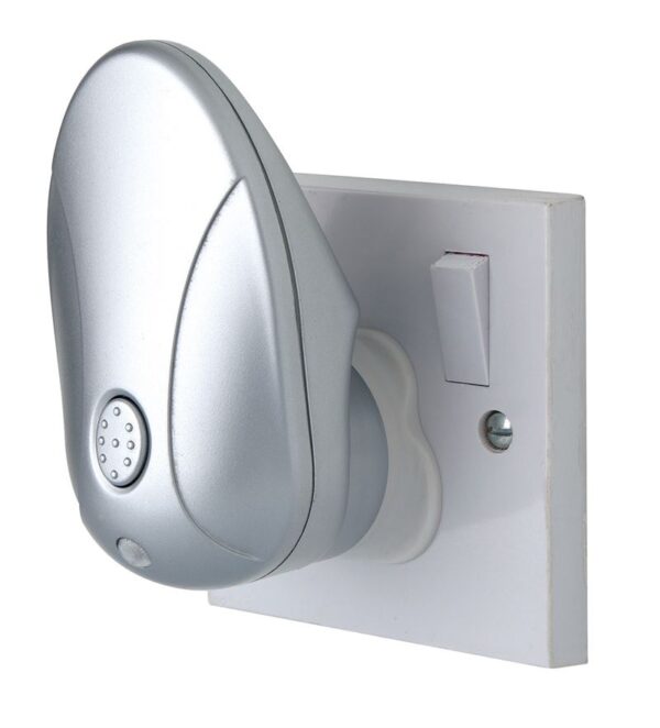 Firstlight LED Projector Night Light in Silver with RGB LED