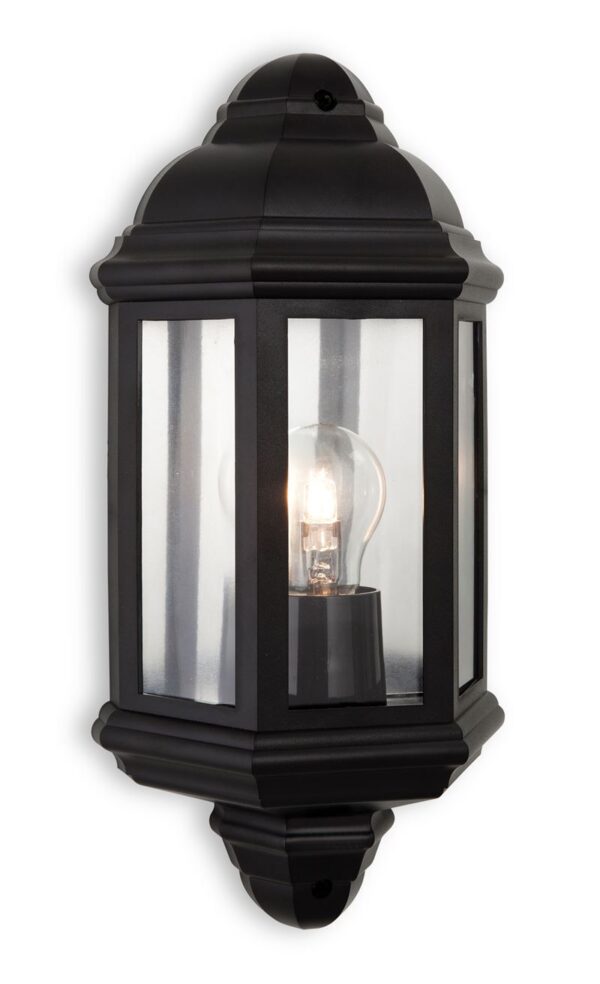 Firstlight Park Wall Light in Black Polycarbonate
