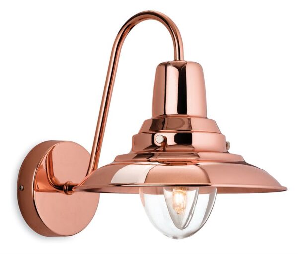 Firstlight Fisherman Wall Light in Copper with Clear Glass
