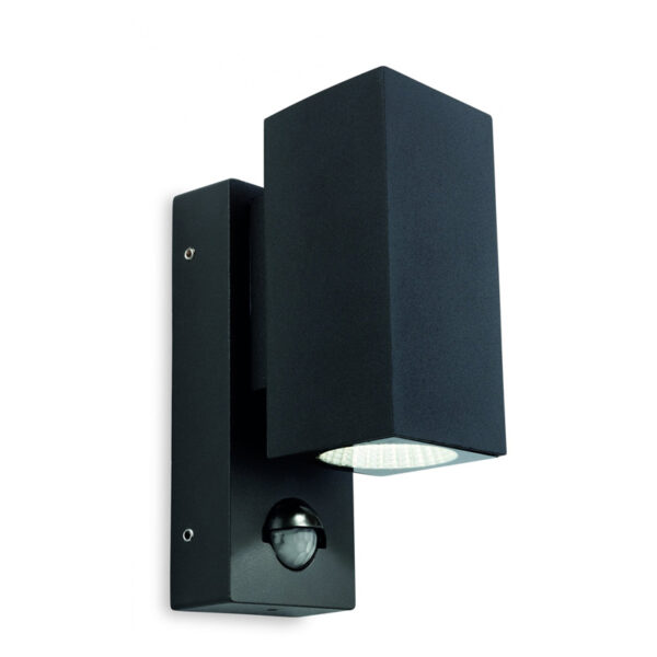 Firstlight Dino LED 2 Light Wall with PIR in Graphite