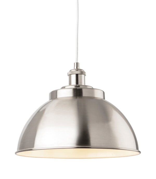 Firstlight Genoa Pendant in Brushed Steel