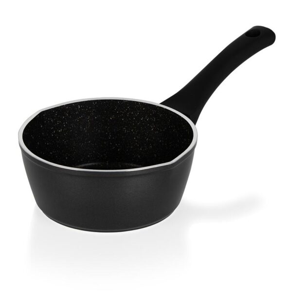 Simply Home 16cm Milk Pan with Black Marble Coating