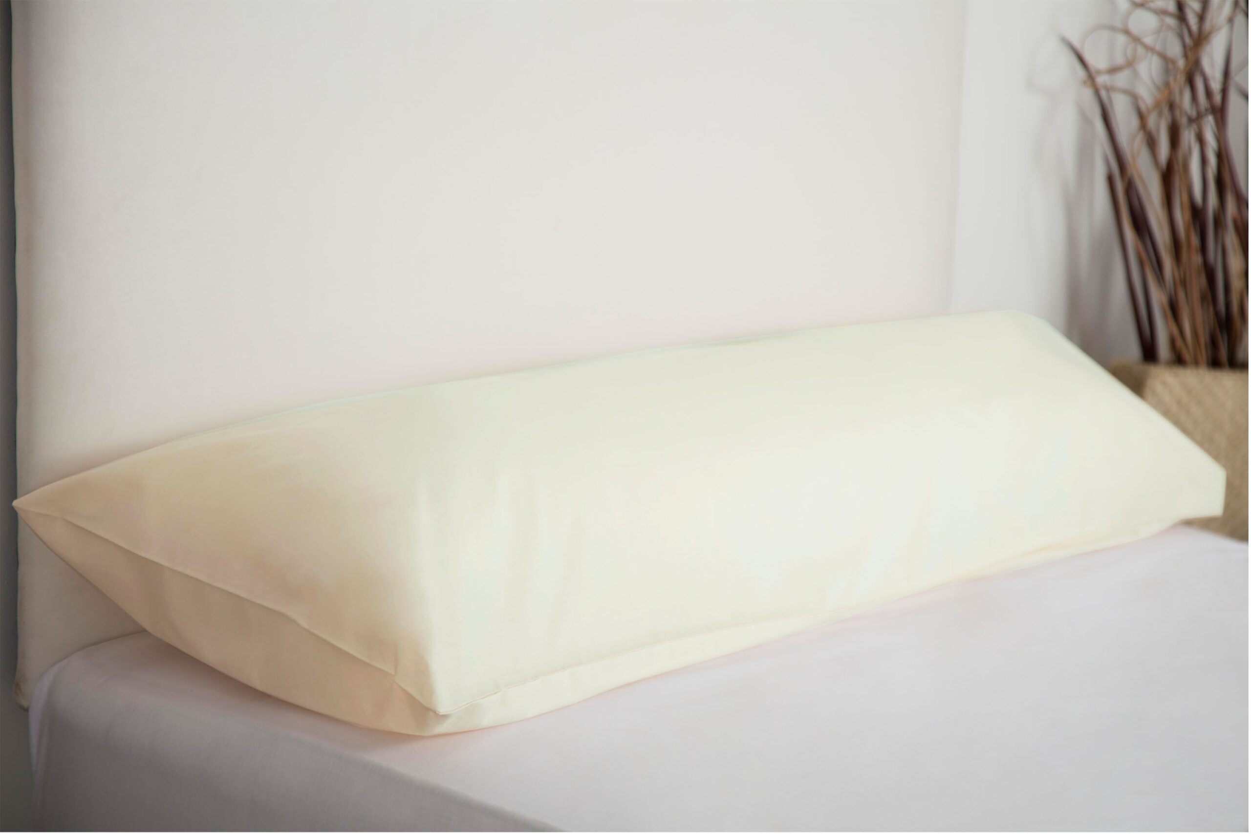 Belledorm Percale Bolster Pillowcase Ivory 51cm x 183cm