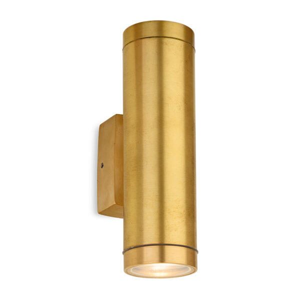 Firstlight Nautic 2 Light Wall - Brass - IP64