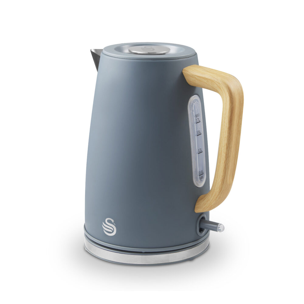 Fjord 1.7lL Jug kettle Grey with Wooden Accents