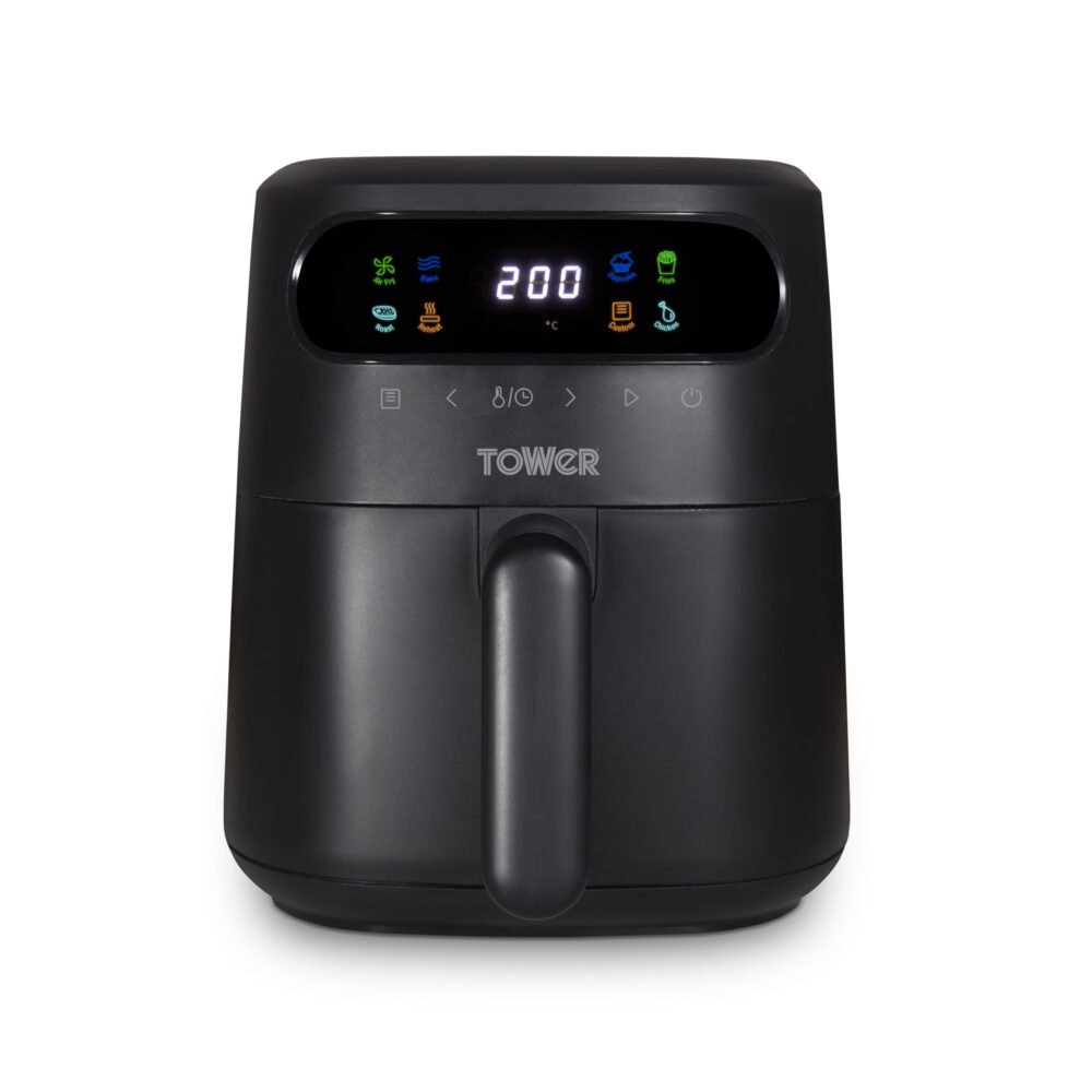 Vortx 3L Digital Colour Display Air Fryer Black