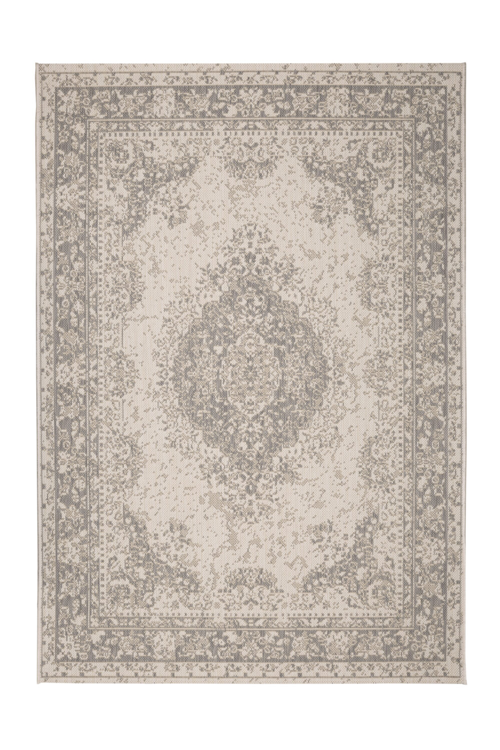 County Medallion Silver Rug