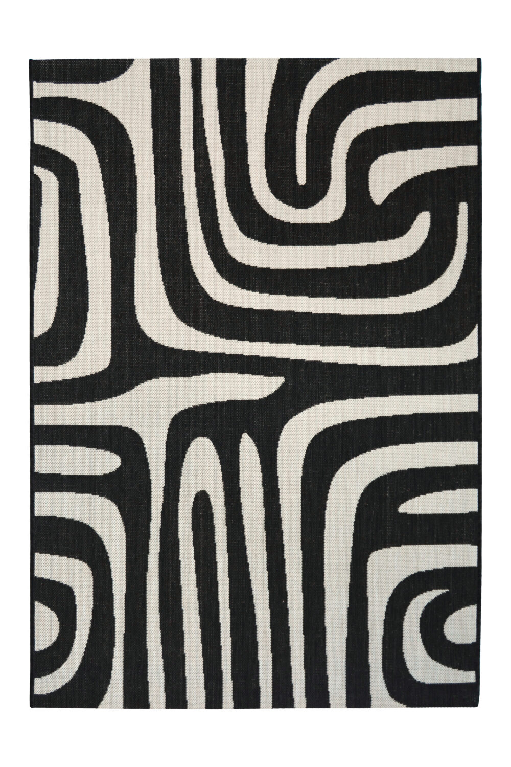 County Zebra Black Rug