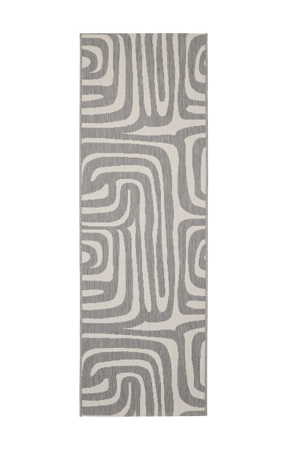 County Zebra Grey Runner Rug