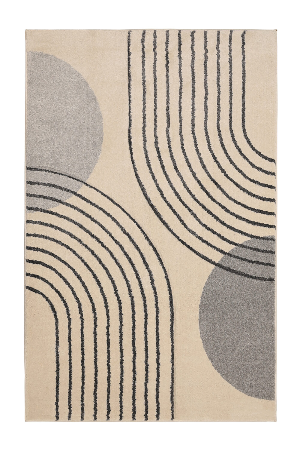Newport Modern Arcs Grey Rug