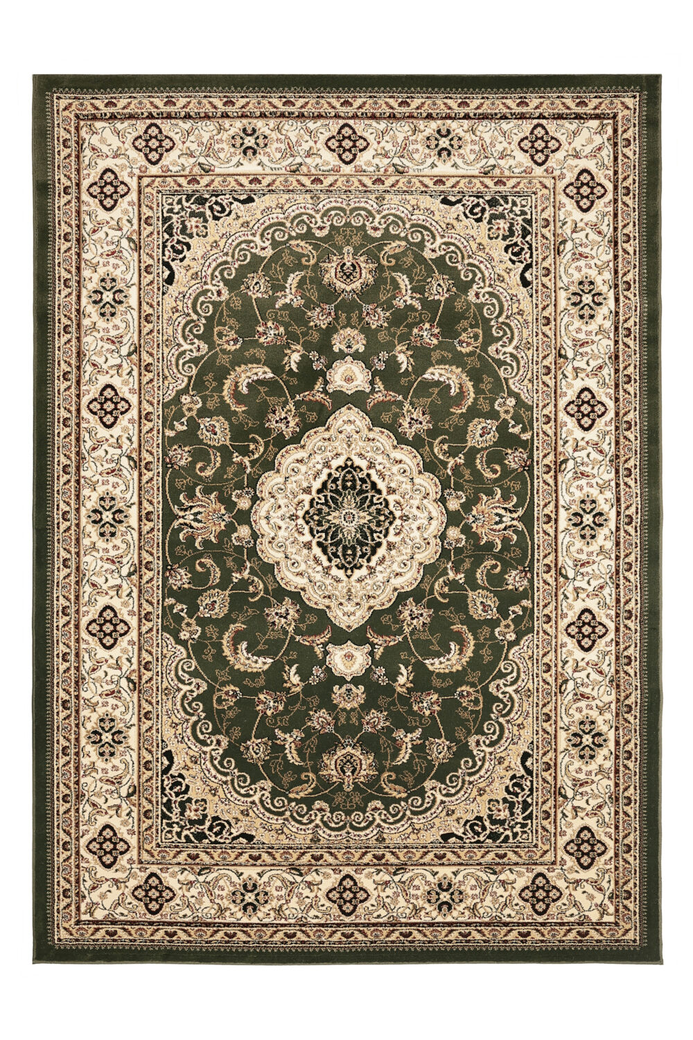 Victoria Traditional Green Rug