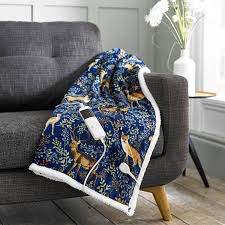 Highland sherpa throw fox deer