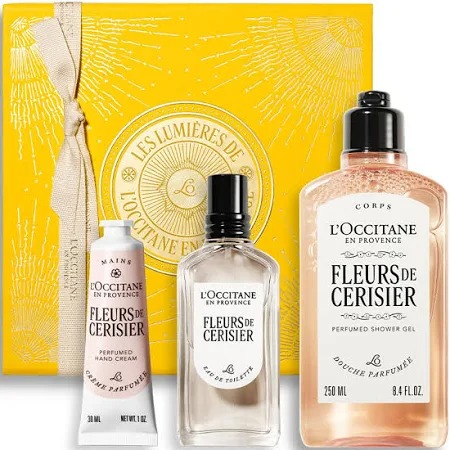 Loccitane fleur de ceriser body care gift set
