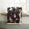 Sherpa woodland heated throw deyong