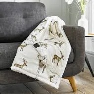 Sterling stag heated throw deyong