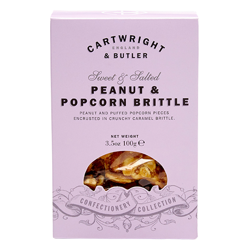 O12397 nougat de amendoim e pipoca em caixa cartwright butler 100g