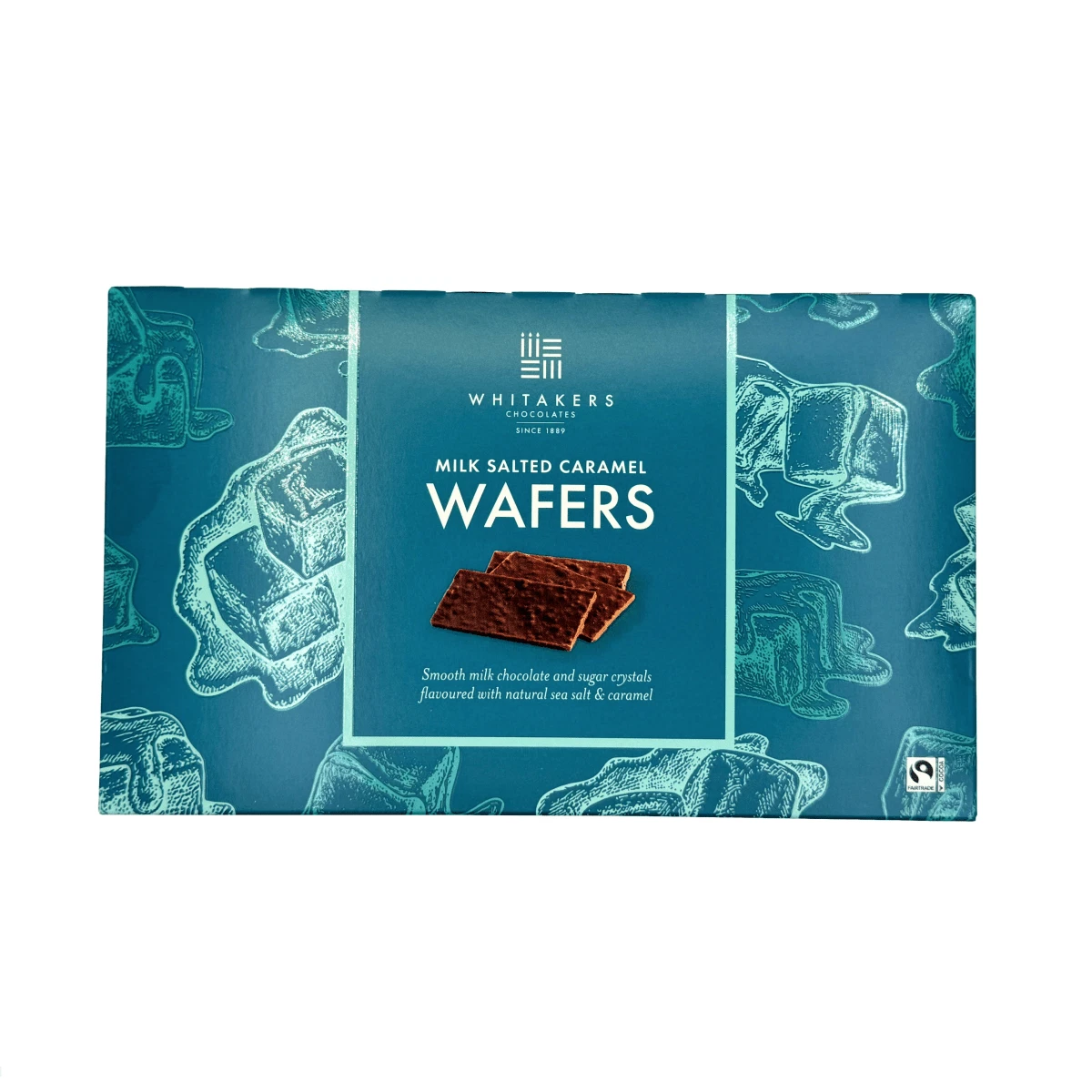 Whiteakers Whitakers Milk Chocolate Salted Caramel Wafers In Carton 10X150G ...