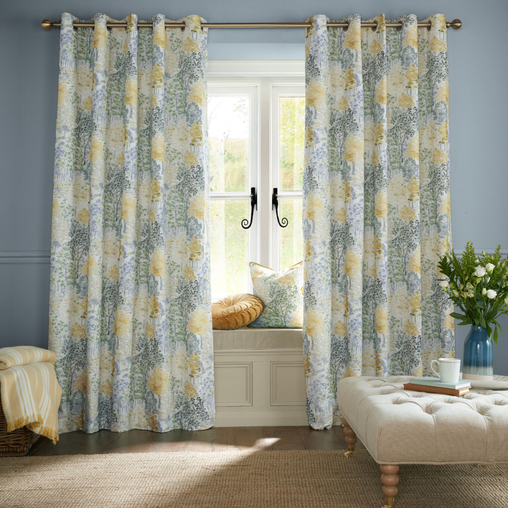 Bernwood curtains ochre yellow laura ashley