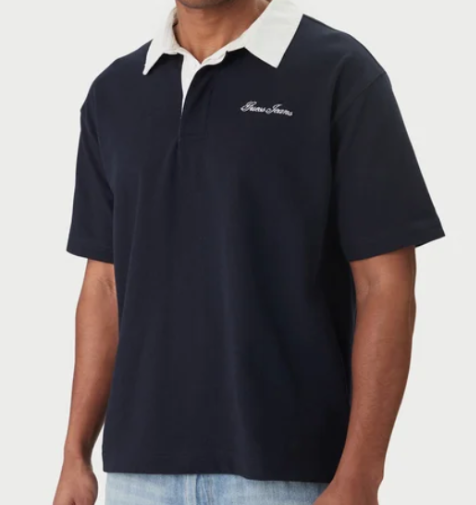 Guess jeans oversized polo daring ocean