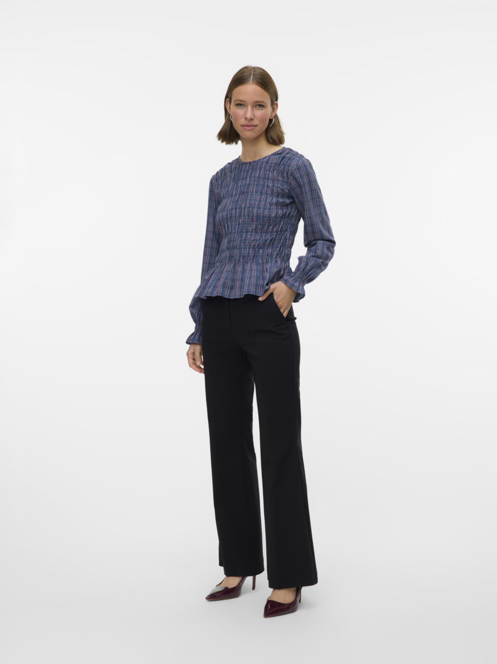 Vero moda vmolive ls smock top wvn 10335455 186320001