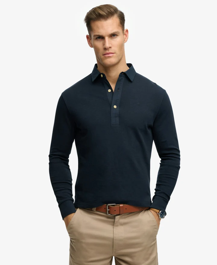 Superdry Classic Rugby Top Deep Navy