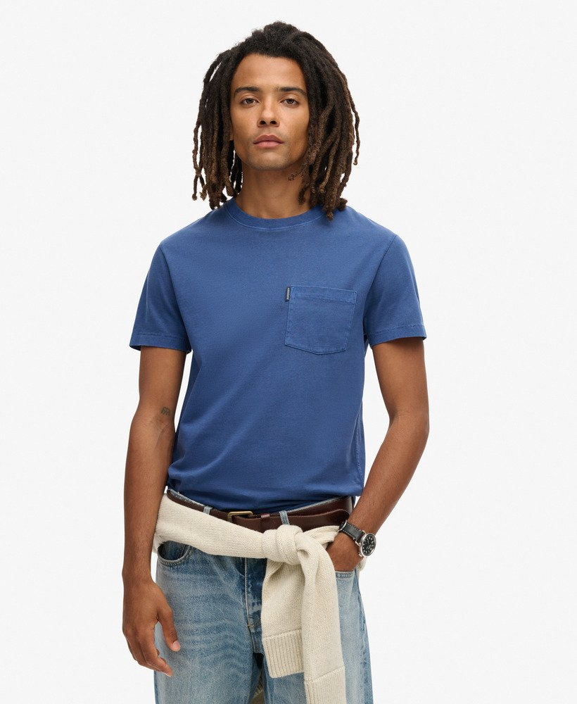 Superdry M1012037A Essential Washed Pocket Tee Marine 2Xl