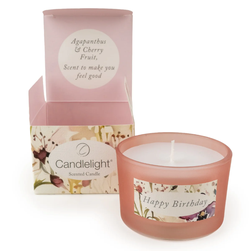 Candlelight Products Single Candle In Gift Box Birthday Wishe