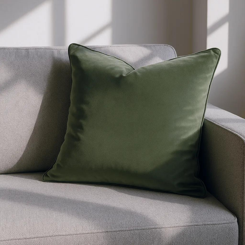 Gordon John Berkshire Green Polyester Filled Cushion 55Cm X 55Cm