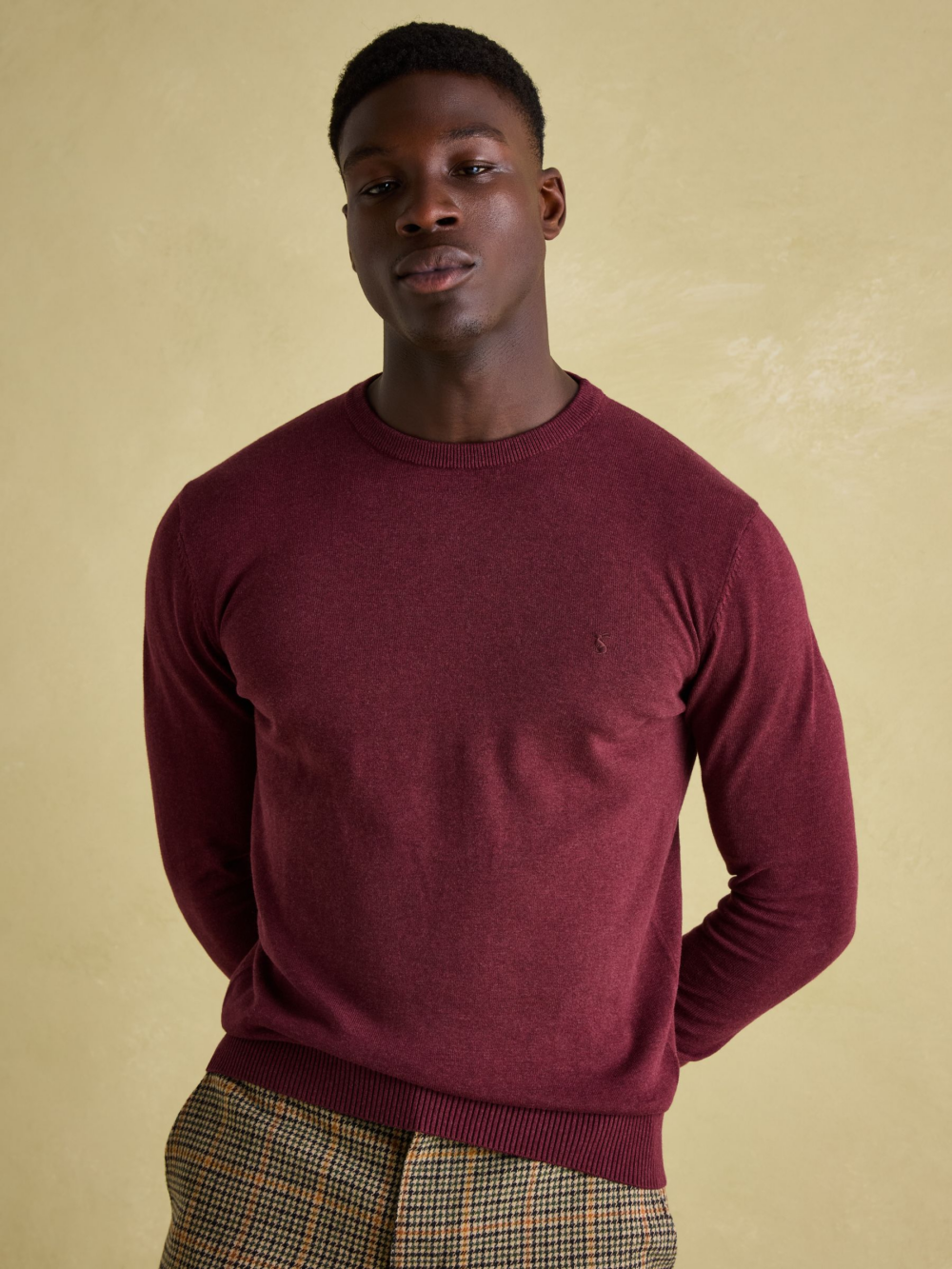 Joules Hillside Crew Burgundy Red