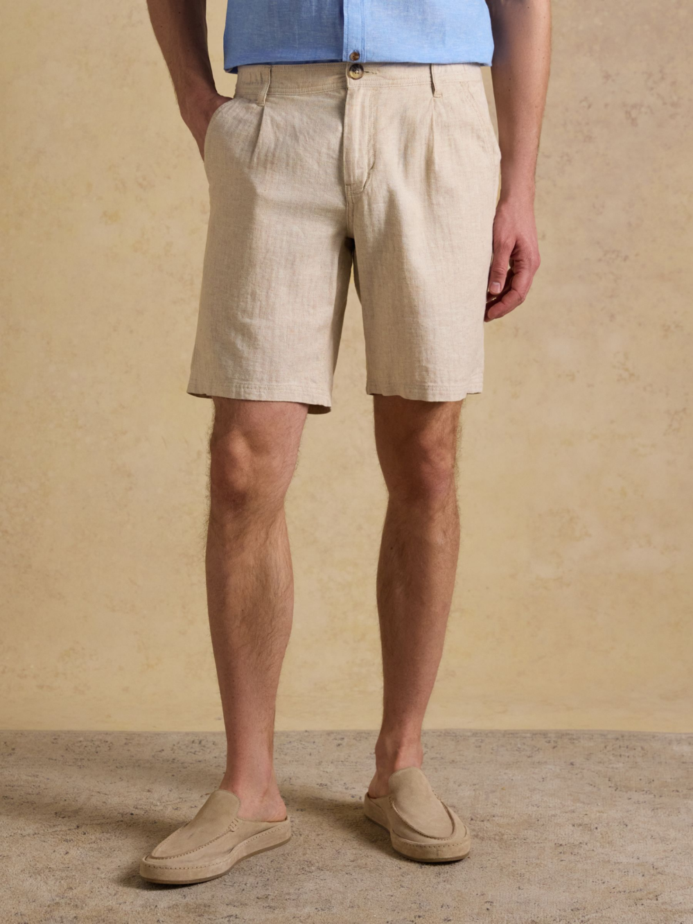 Joules Linen Short Neutral