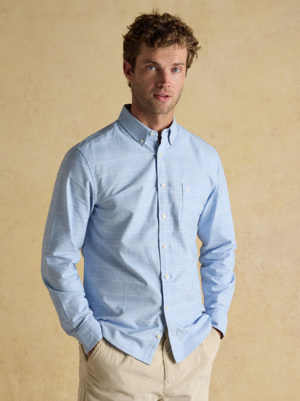 Joules Oxford Classic Fit Blue Check