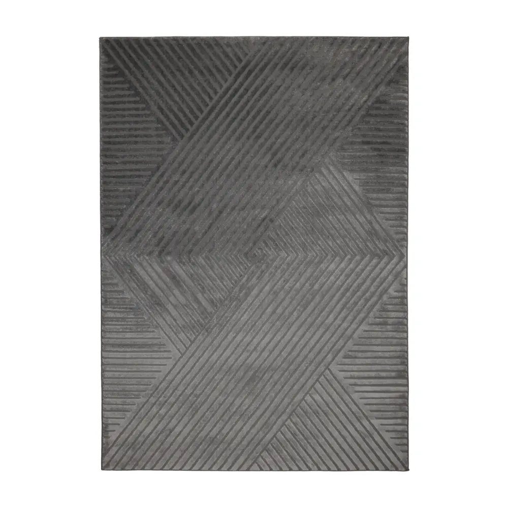 Atelier Diamond Charcoal Rug