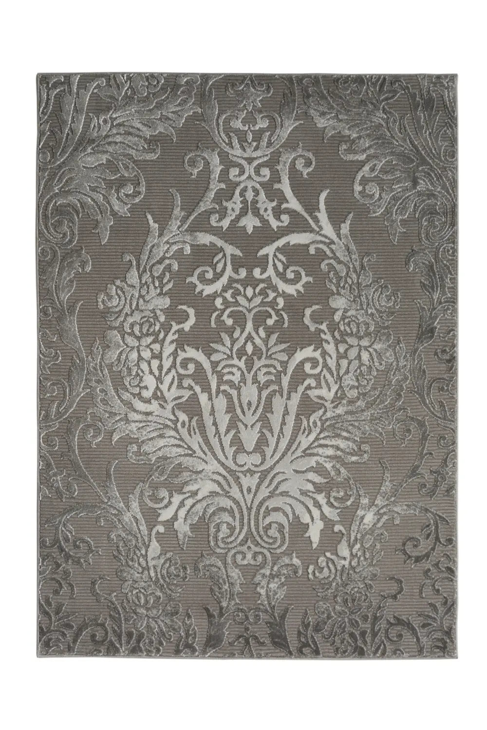 Avery Damask Grey Rug