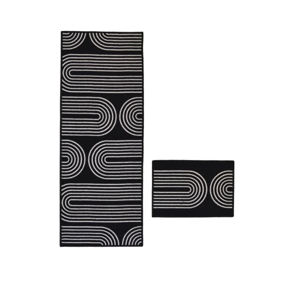 Deco Arch Black Rug