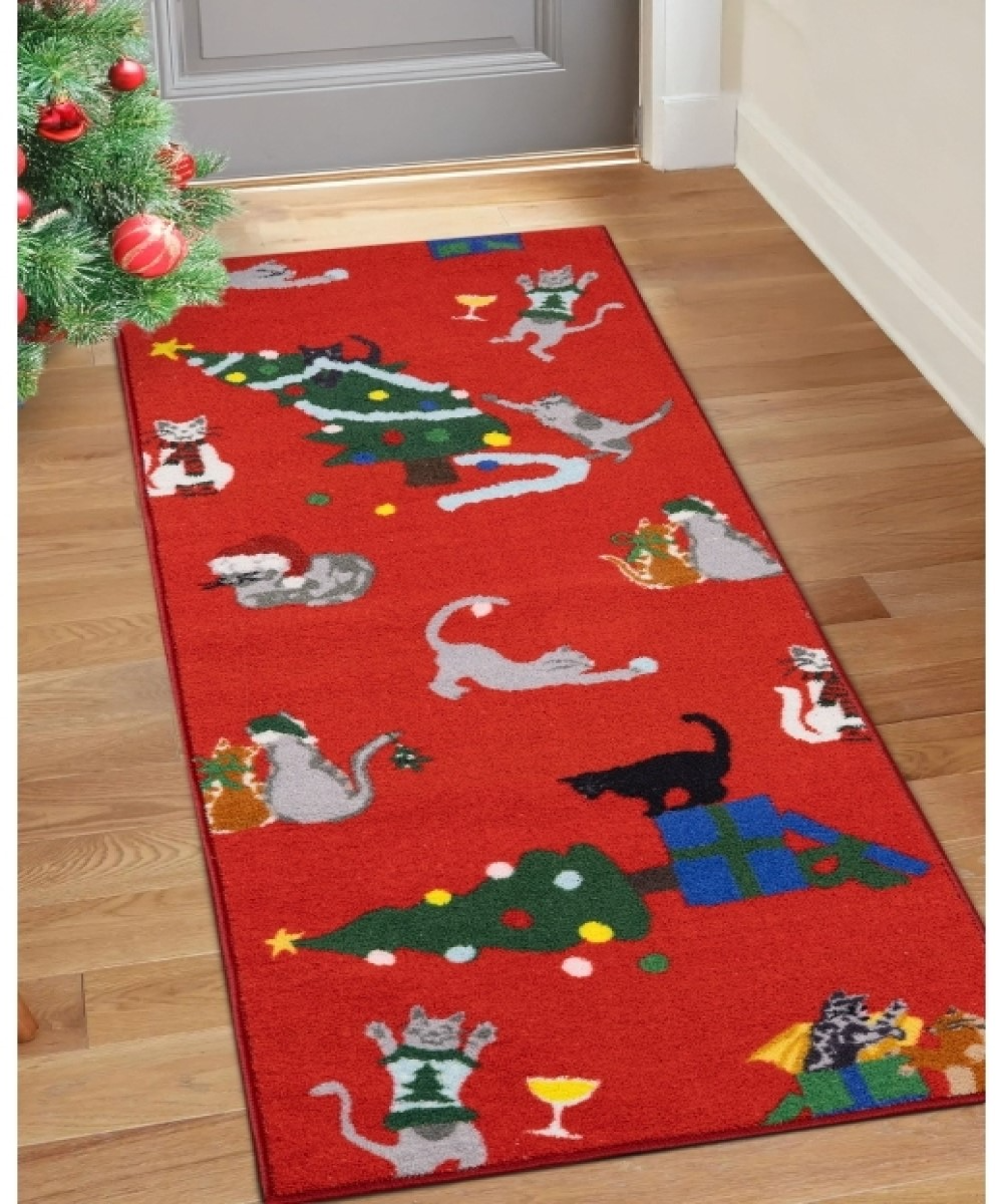 Deco Festive Cats Rug